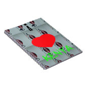 I Liebe Kenya Art Print Notizblock (Rechte Seite)