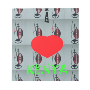 I Liebe Kenya Art Print Notizblock