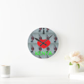 I Liebe Kenya Art Print Runde Wanduhr (Zuhause)