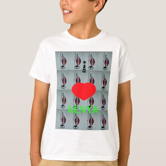 I Liebe Kenya Art Print T-Shirt (Vorderseite)