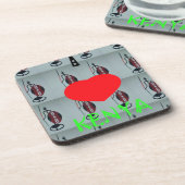 I Liebe Kenya Art Print Untersetzer (Linke Seite)