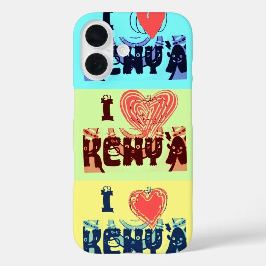 I Liebe Kenya Case-Mate iPhone Hülle (Rückseite)