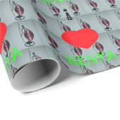 I Liebe Kenya Geschenkpapier (Rolleneckpunkt)