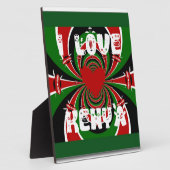 I Liebe Kenya Hakuna Matata Geschenke Fotoplatte (Seite)