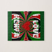 I Liebe Kenya Hakuna Matata Geschenke Puzzle (Horizontal)