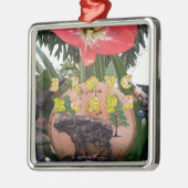 I Liebe kenya Hakuna Matata Geschenke Silbernes Ornament (Links)