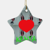 I Liebe Kenya Keramikornament (Rechts)