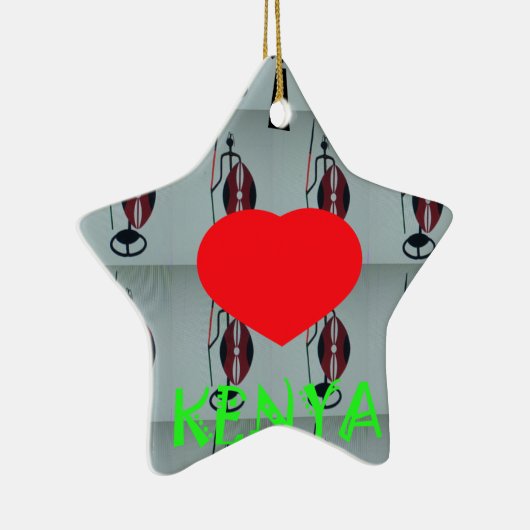I Liebe Kenya Keramikornament (Rechts)