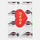 I Liebe Kenya Maasai Art Print Geschirrtuch (Vertikal)