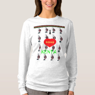 I Liebe Kenya Maasai Design T-Shirt