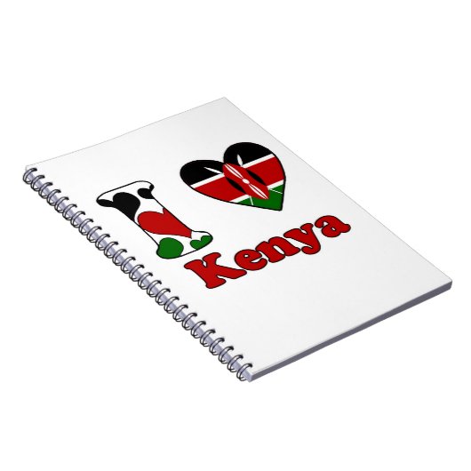 I Liebe Kenya Notizblock (Rechte Seite)