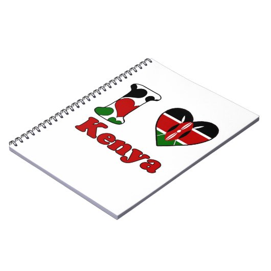 I Liebe Kenya Notizblock (Linke Seite)