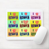I Liebe Kenya.png Mousepad (Mit Mouse)