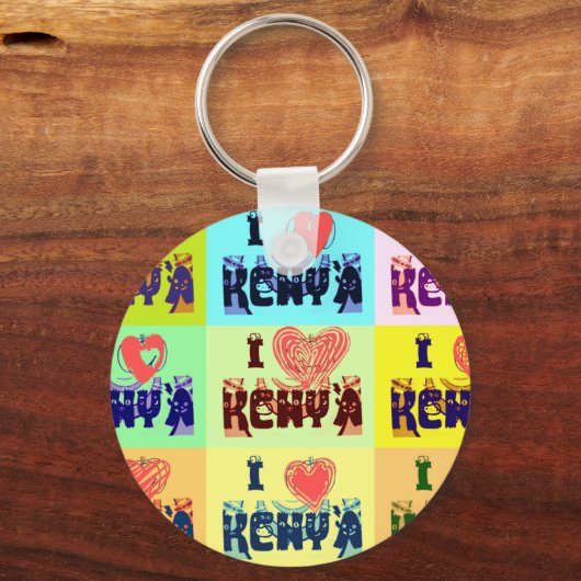 I Liebe Kenya.png Schlüsselanhänger (Vorderseite)