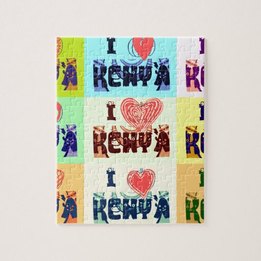 I Liebe Kenya Puzzle (Vertikal)