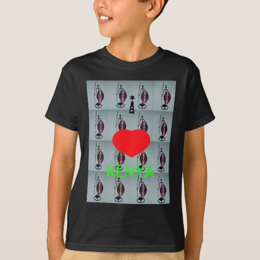 I Liebe Kenya T-Shirt (Vorderseite)