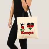 I Liebe Kenya Tragetasche (Vorderseite (Produkt))