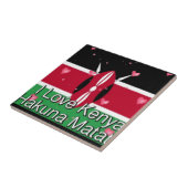 I Liebe Kenya und "Hakuna Matata" Kunstdrucken Fliese (Seite)