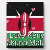 I Liebe Kenya und "Hakuna Matata" Kunstdrucken Fotoplatte (Vorderseite)
