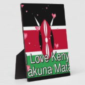 I Liebe Kenya und "Hakuna Matata" Kunstdrucken Fotoplatte (Seite)