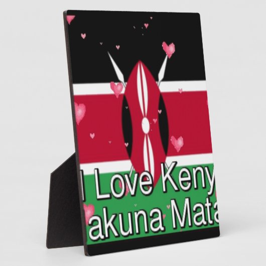 I Liebe Kenya und "Hakuna Matata" Kunstdrucken Fotoplatte (Seite)