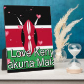 I Liebe Kenya und "Hakuna Matata" Kunstdrucken Fotoplatte (Seite)