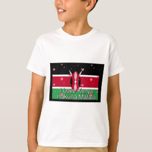I Liebe Kenya und "Hakuna Matata" Kunstdrucken T-Shirt