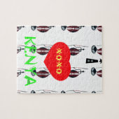 I Liebe Kenya XOXO Puzzle (Horizontal)
