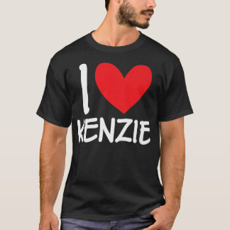I Liebe Kenzie Name Personalisiert Girl Beste Freu T-Shirt