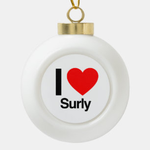 I LIEBE KERAMIK Kugel-Ornament