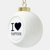 I LIEBE KERAMIK Kugel-Ornament (Rechts)