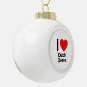 i LIEBE Keramik Kugel-Ornament (Links)