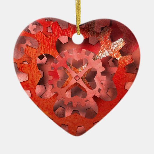 I LIEBE KERAMIK ORNAMENT (Vorne)