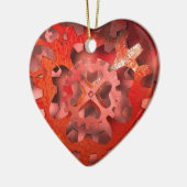 I LIEBE KERAMIK ORNAMENT (Links)