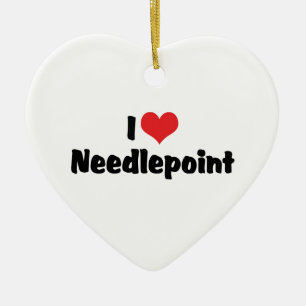 I LIEBE KERAMIK ORNAMENT