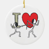 I LIEBE KERAMIK ORNAMENT (Hinten)