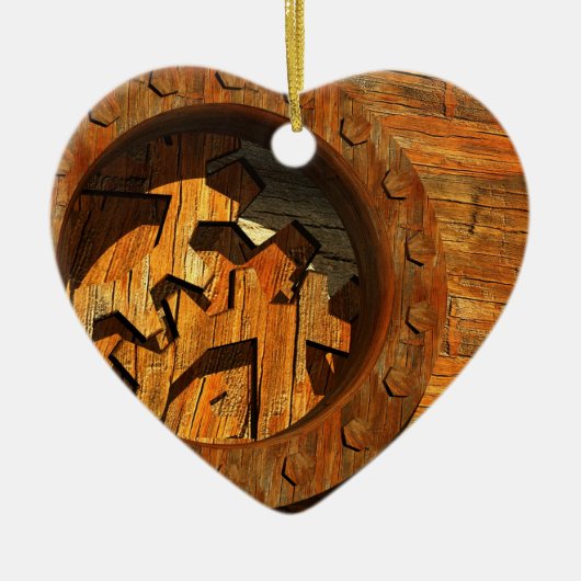 I LIEBE KERAMIKORNAMENT (Vorne)