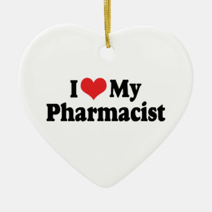 I LIEBE KERAMIKORNAMENT