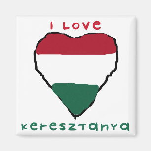 I Liebe Keresztanya Magnet