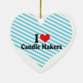 I Liebe-Kerzen-Hersteller Keramikornament (Hinten)