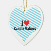 I Liebe-Kerzen-Hersteller Keramikornament (Links)