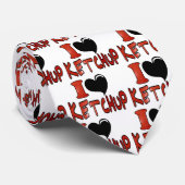 I Liebe Ketchup Krawatte (Gerollt)