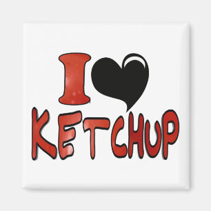 I Liebe Ketchup Magnet