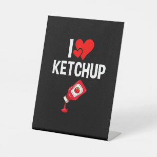 I Liebe Ketchup Sockelschild