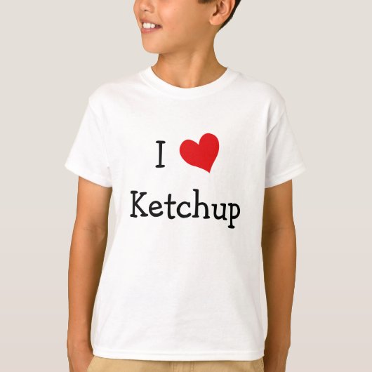 I Liebe Ketchup T-Shirt (Vorderseite)