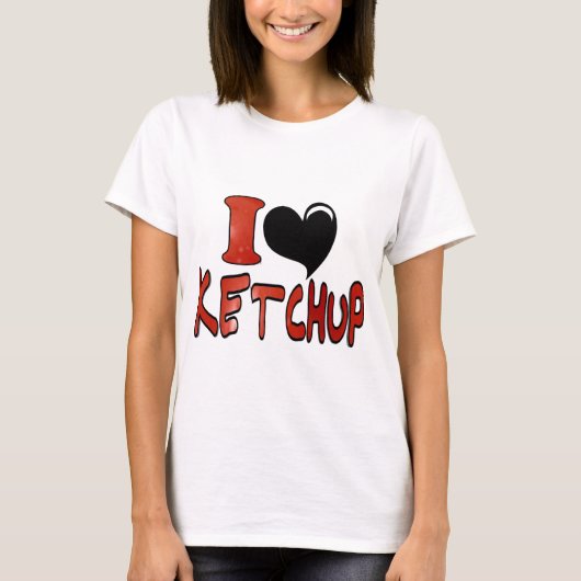 I Liebe Ketchup T-Shirt (Vorderseite)