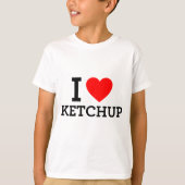 I Liebe Ketchup T-Shirt (Vorderseite)
