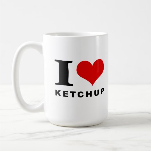 I Liebe Ketschup Kaffeetasse (Links)