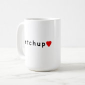 I Liebe Ketschup Kaffeetasse (Vorderseite Links)