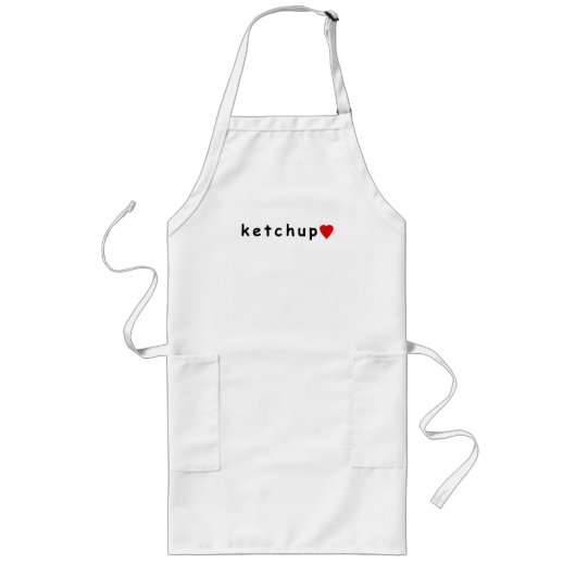 I Liebe Ketschup Lange Schürze (Vorne)